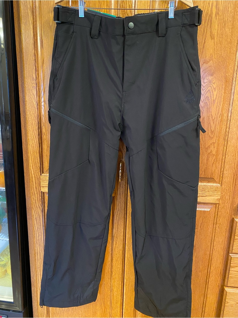 Gerry Men's Water Resistant Fleece Lined 4-Way Stretch Snow Pants, Black Sz XL